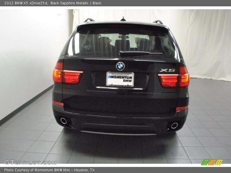Black Sapphire Metallic / Black 2012 BMW X5 xDrive35d