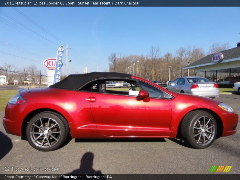 Sunset Pearlescent / Dark Charcoal 2011 Mitsubishi Eclipse Spyder GS Sport