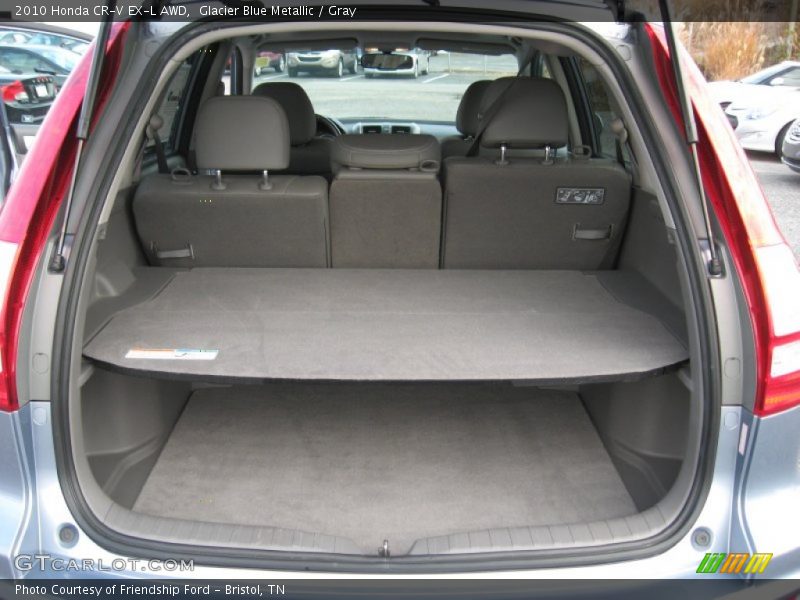 Glacier Blue Metallic / Gray 2010 Honda CR-V EX-L AWD