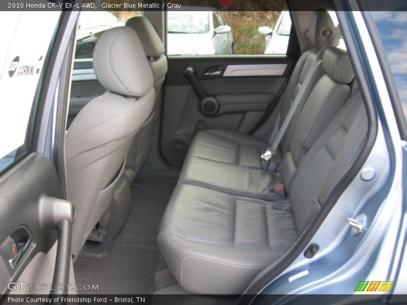 Glacier Blue Metallic / Gray 2010 Honda CR-V EX-L AWD