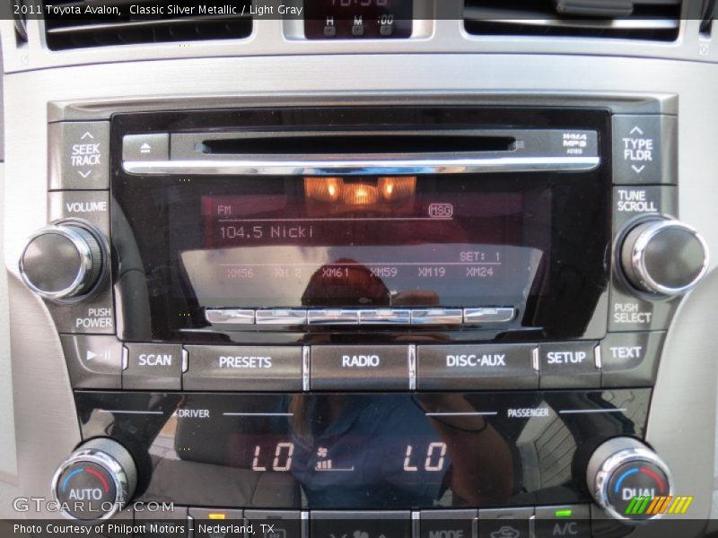 Classic Silver Metallic / Light Gray 2011 Toyota Avalon