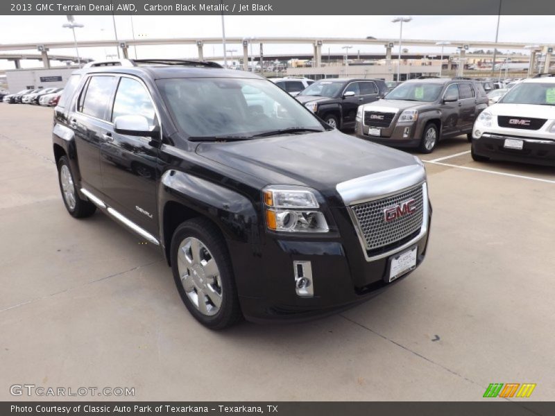 Carbon Black Metallic / Jet Black 2013 GMC Terrain Denali AWD