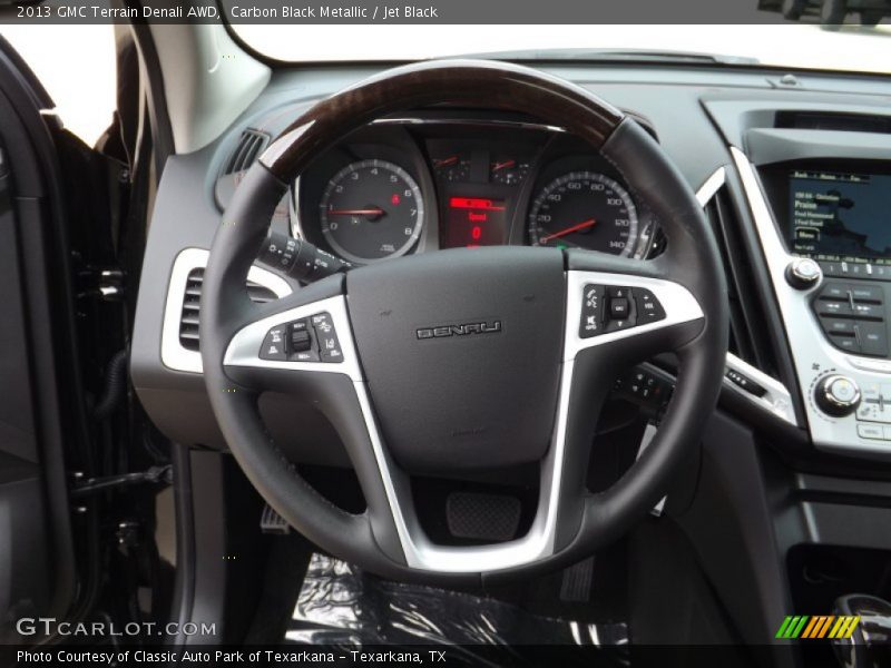 Carbon Black Metallic / Jet Black 2013 GMC Terrain Denali AWD