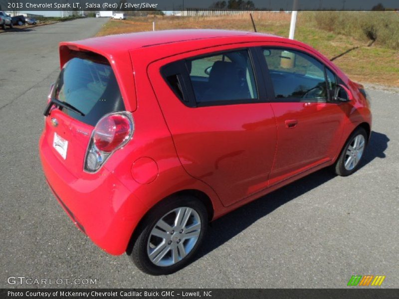 Salsa (Red) / Silver/Silver 2013 Chevrolet Spark LT