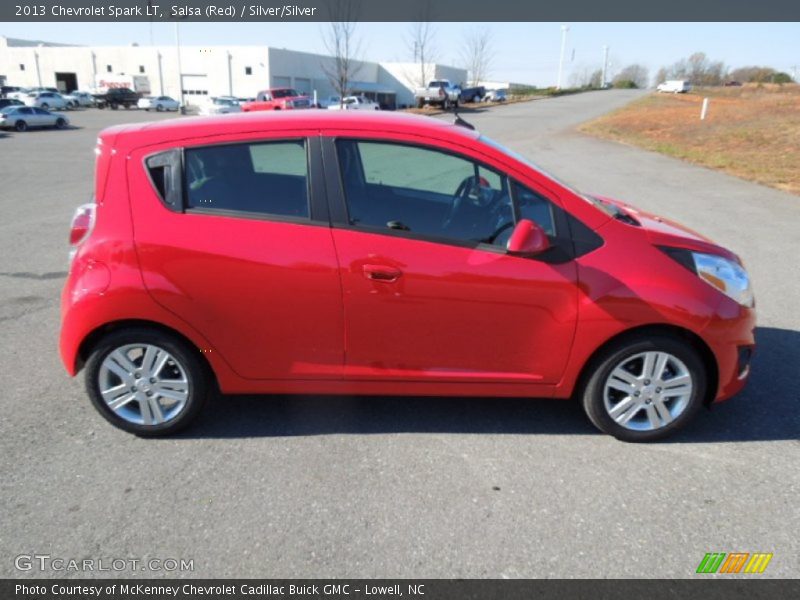 Salsa (Red) / Silver/Silver 2013 Chevrolet Spark LT