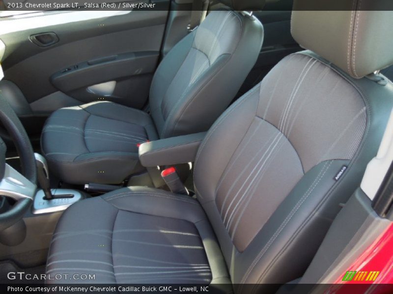 Salsa (Red) / Silver/Silver 2013 Chevrolet Spark LT