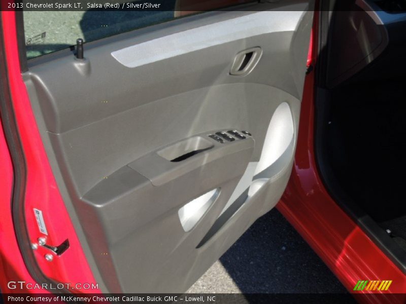 Salsa (Red) / Silver/Silver 2013 Chevrolet Spark LT