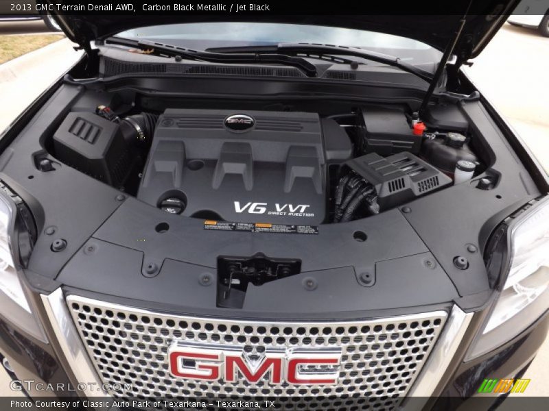 Carbon Black Metallic / Jet Black 2013 GMC Terrain Denali AWD