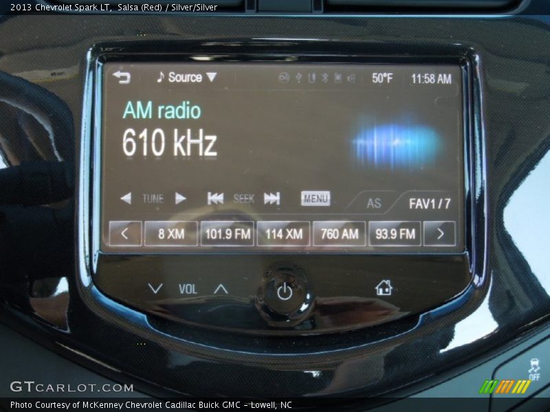 Salsa (Red) / Silver/Silver 2013 Chevrolet Spark LT