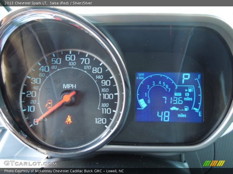 Salsa (Red) / Silver/Silver 2013 Chevrolet Spark LT