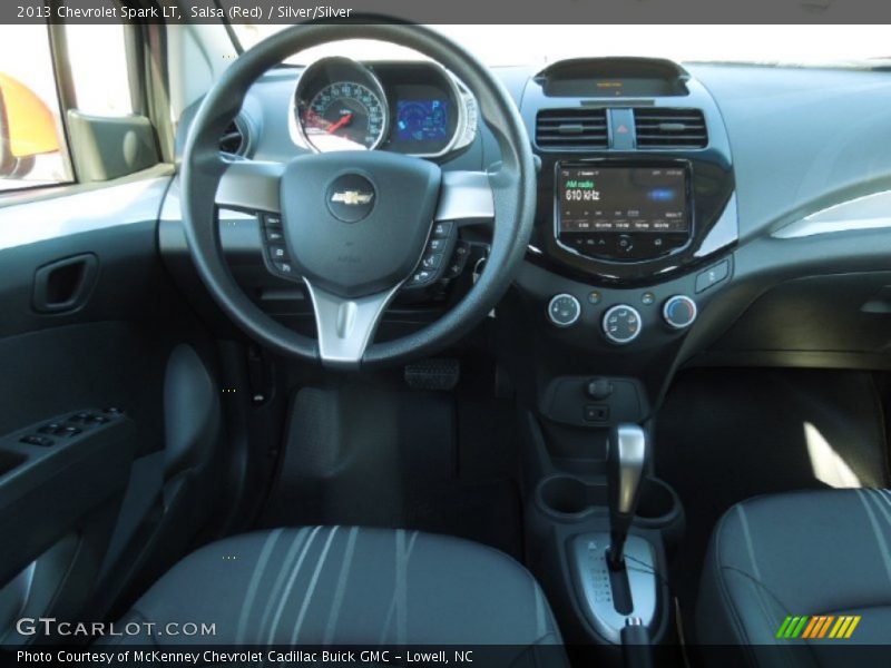 Salsa (Red) / Silver/Silver 2013 Chevrolet Spark LT