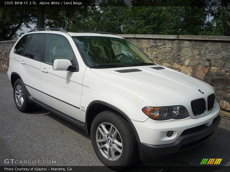Alpine White / Sand Beige 2005 BMW X5 3.0i