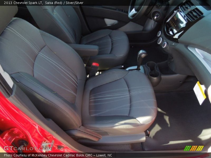 Salsa (Red) / Silver/Silver 2013 Chevrolet Spark LT