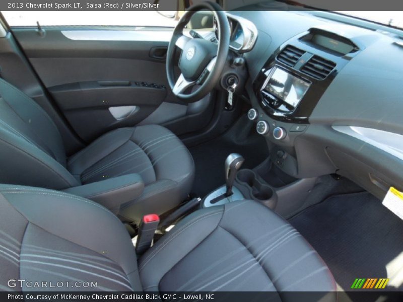Salsa (Red) / Silver/Silver 2013 Chevrolet Spark LT