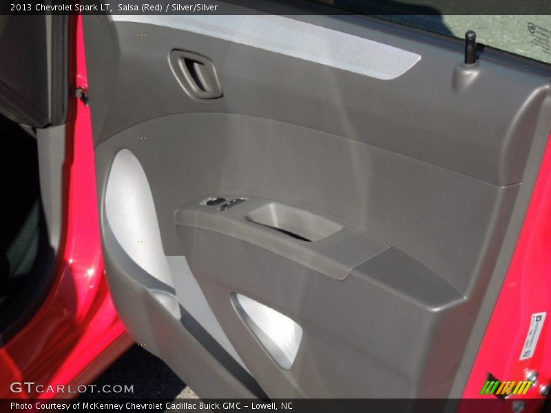 Salsa (Red) / Silver/Silver 2013 Chevrolet Spark LT