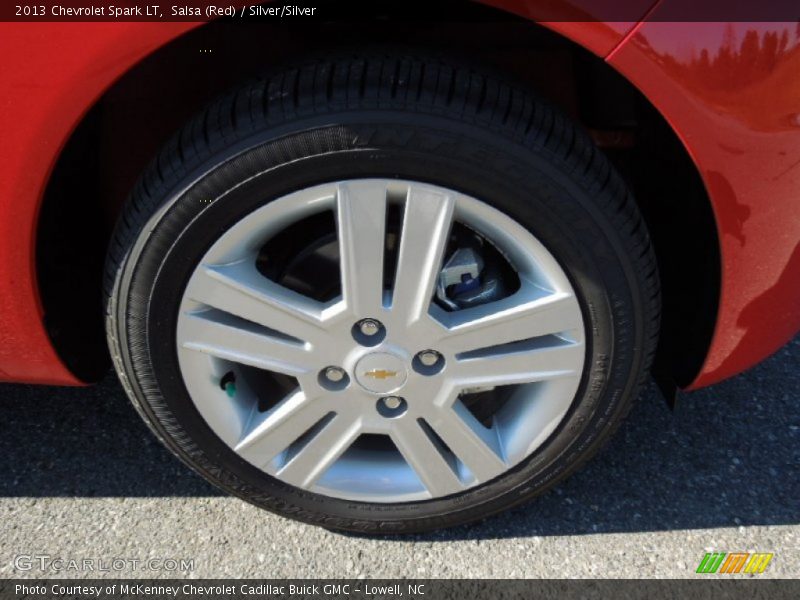 Salsa (Red) / Silver/Silver 2013 Chevrolet Spark LT