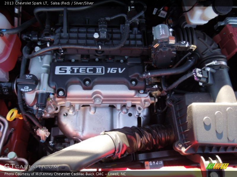 Salsa (Red) / Silver/Silver 2013 Chevrolet Spark LT