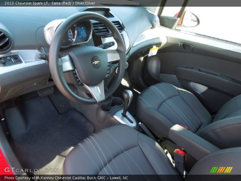 Salsa (Red) / Silver/Silver 2013 Chevrolet Spark LT