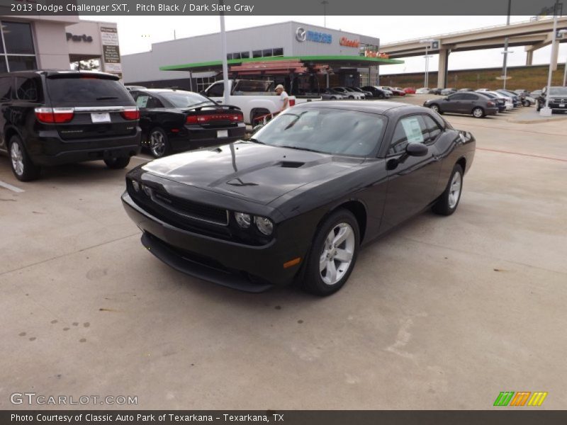 Pitch Black / Dark Slate Gray 2013 Dodge Challenger SXT