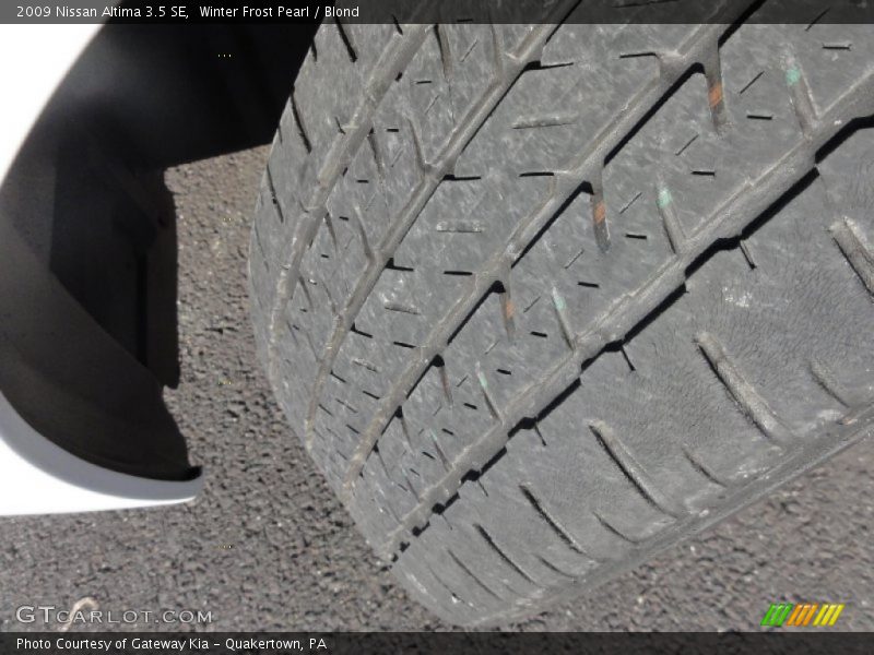 Winter Frost Pearl / Blond 2009 Nissan Altima 3.5 SE