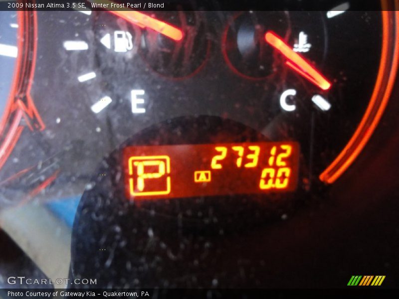 Winter Frost Pearl / Blond 2009 Nissan Altima 3.5 SE