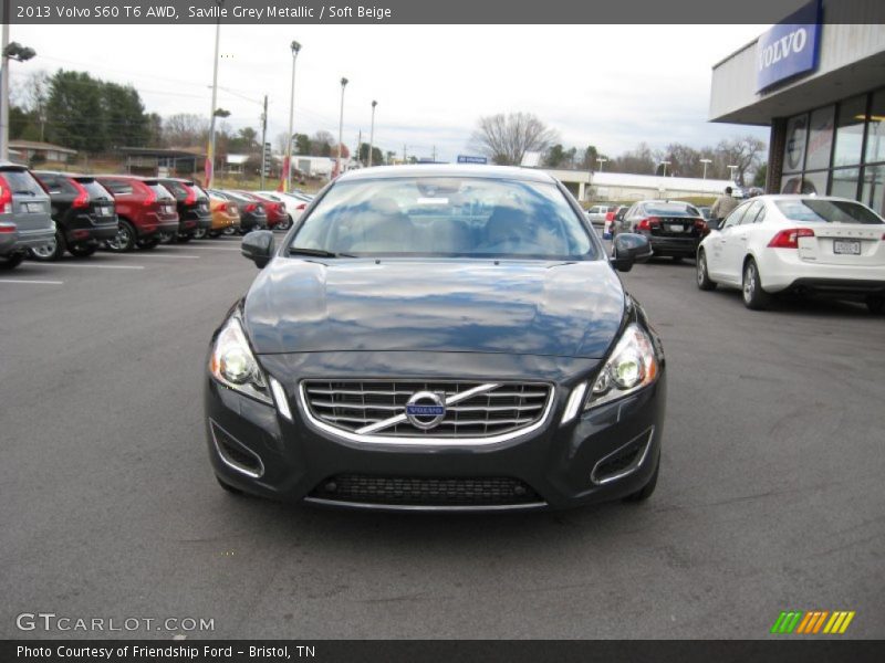 Saville Grey Metallic / Soft Beige 2013 Volvo S60 T6 AWD