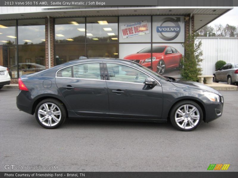 Saville Grey Metallic / Soft Beige 2013 Volvo S60 T6 AWD