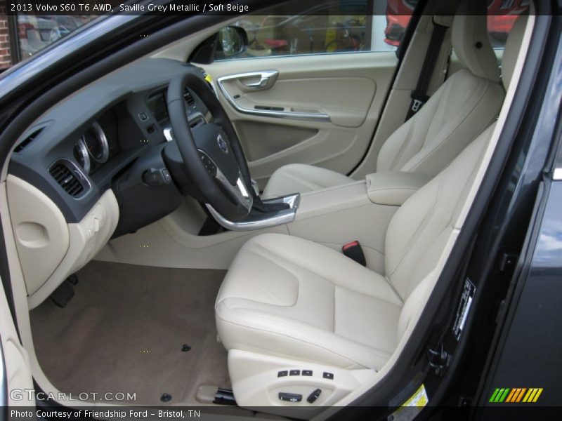 Saville Grey Metallic / Soft Beige 2013 Volvo S60 T6 AWD