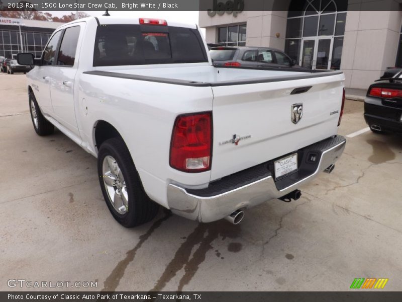Bright White / Black 2013 Ram 1500 Lone Star Crew Cab