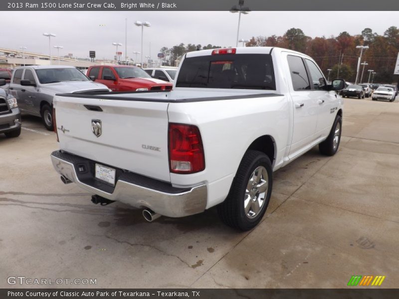 Bright White / Black 2013 Ram 1500 Lone Star Crew Cab