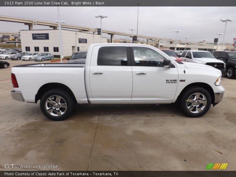 Bright White / Black 2013 Ram 1500 Lone Star Crew Cab