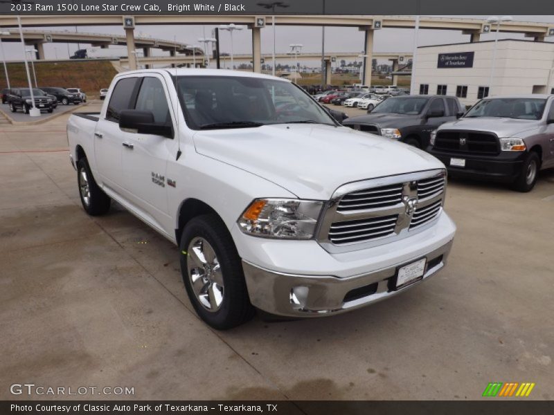 Bright White / Black 2013 Ram 1500 Lone Star Crew Cab