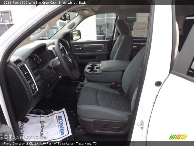 Bright White / Black 2013 Ram 1500 Lone Star Crew Cab