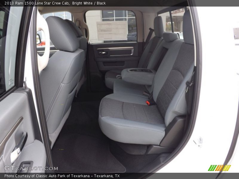 Bright White / Black 2013 Ram 1500 Lone Star Crew Cab