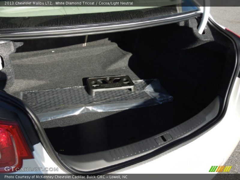 White Diamond Tricoat / Cocoa/Light Neutral 2013 Chevrolet Malibu LTZ