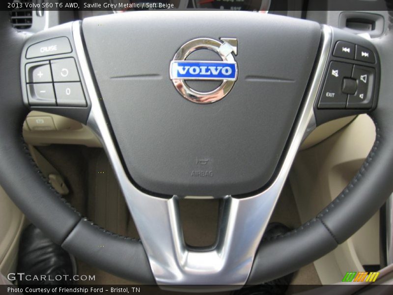Saville Grey Metallic / Soft Beige 2013 Volvo S60 T6 AWD