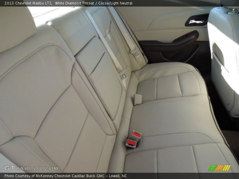 White Diamond Tricoat / Cocoa/Light Neutral 2013 Chevrolet Malibu LTZ