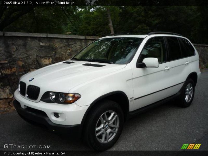 Alpine White / Sand Beige 2005 BMW X5 3.0i