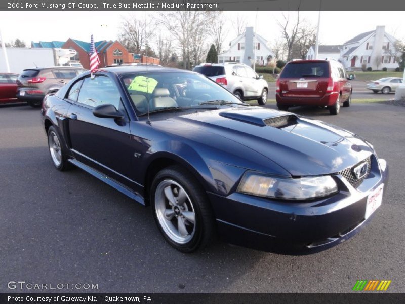 True Blue Metallic / Medium Parchment 2001 Ford Mustang GT Coupe