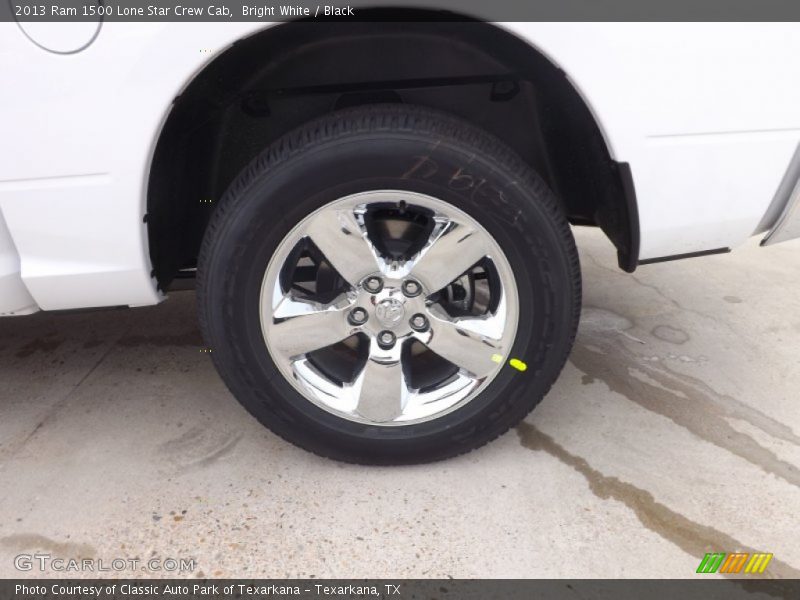 Bright White / Black 2013 Ram 1500 Lone Star Crew Cab