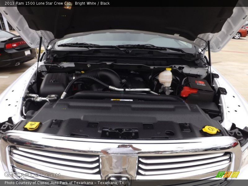 Bright White / Black 2013 Ram 1500 Lone Star Crew Cab