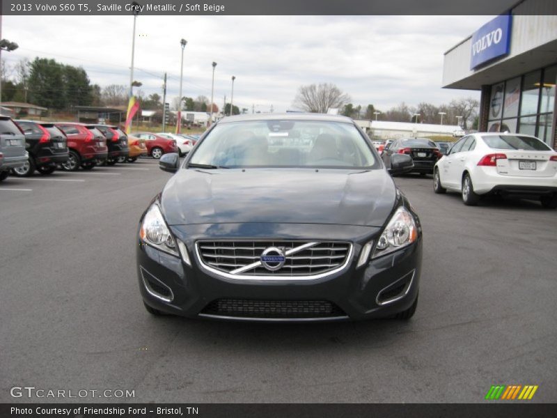 Saville Grey Metallic / Soft Beige 2013 Volvo S60 T5