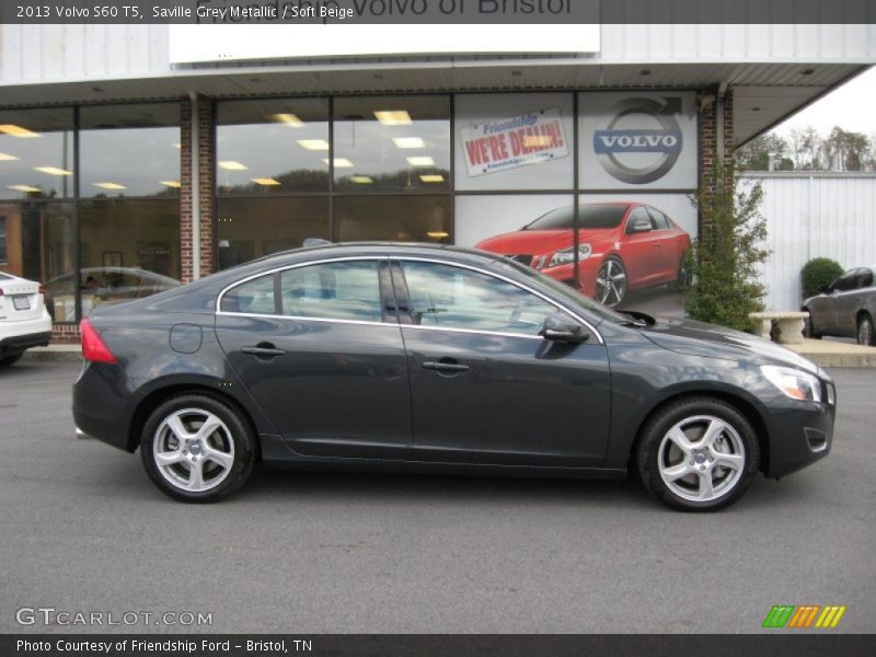 Saville Grey Metallic / Soft Beige 2013 Volvo S60 T5