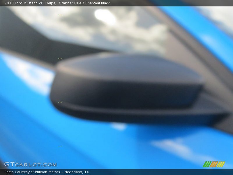 Grabber Blue / Charcoal Black 2010 Ford Mustang V6 Coupe