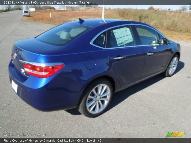 Luxo Blue Metallic / Medium Titanium 2013 Buick Verano FWD