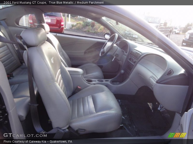 True Blue Metallic / Medium Parchment 2001 Ford Mustang GT Coupe