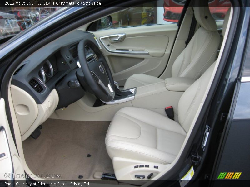 Saville Grey Metallic / Soft Beige 2013 Volvo S60 T5
