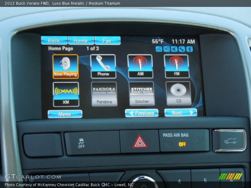 Luxo Blue Metallic / Medium Titanium 2013 Buick Verano FWD