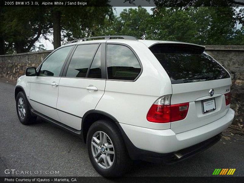 Alpine White / Sand Beige 2005 BMW X5 3.0i