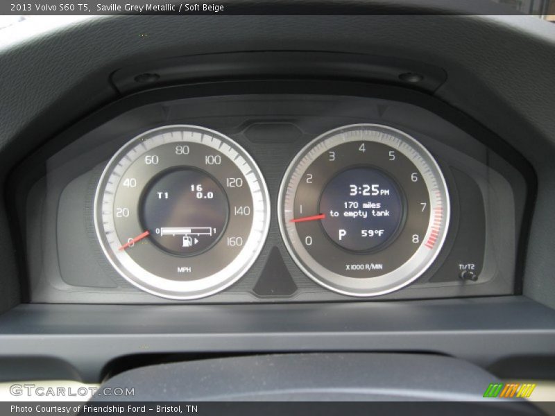 Saville Grey Metallic / Soft Beige 2013 Volvo S60 T5